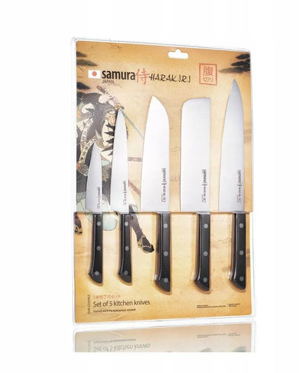 5 virtuvinių peilių rinkinys Samura Harakiri SHR-0250B
