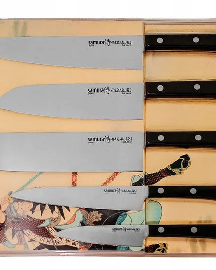 5 virtuvinių peilių rinkinys Samura Harakiri SHR-0250B