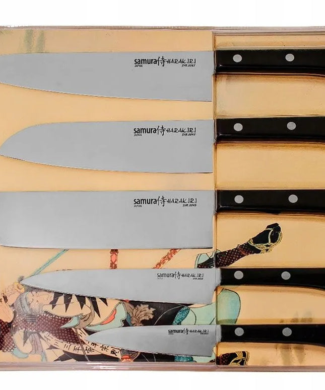 5 virtuvinių peilių rinkinys Samura Harakiri SHR-0250B