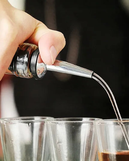 5 vnt. baro dozatorius alkoholiui, vynui, degtinei, gėrimams, buteliams, 3 spalvų