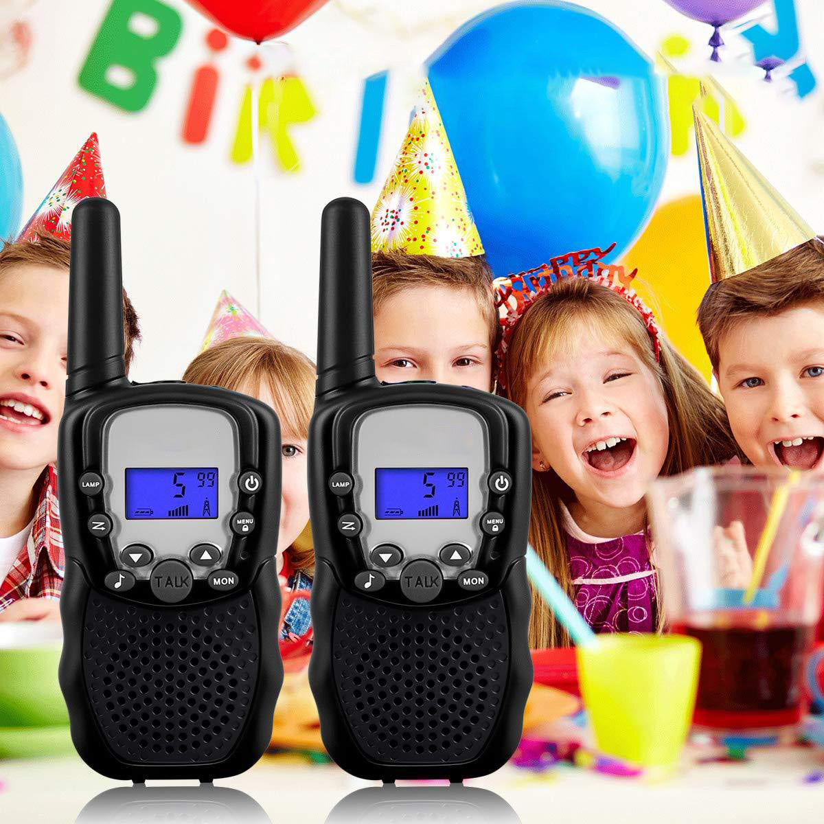 2 x RADijo ryšio (Walkie Talkie) racijos PMR su žibintuvėliu ir ekranu