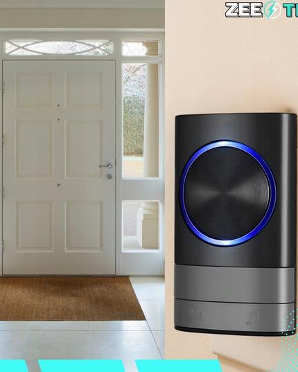 Belaidis durų skambutis varteliams ir vartams, atsparus vandeniui, ilgas 200 m veikimo nuotolis