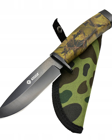 KANDAR Medžioklinis Karinis Peilis Finka + Makštis