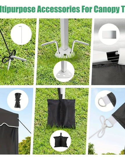 Juoda išsiskleidžianti pavėsinė 3x6 m su šoninėmis sienelėmis – tobula lauko šventėms, vestuvėms ir renginiams