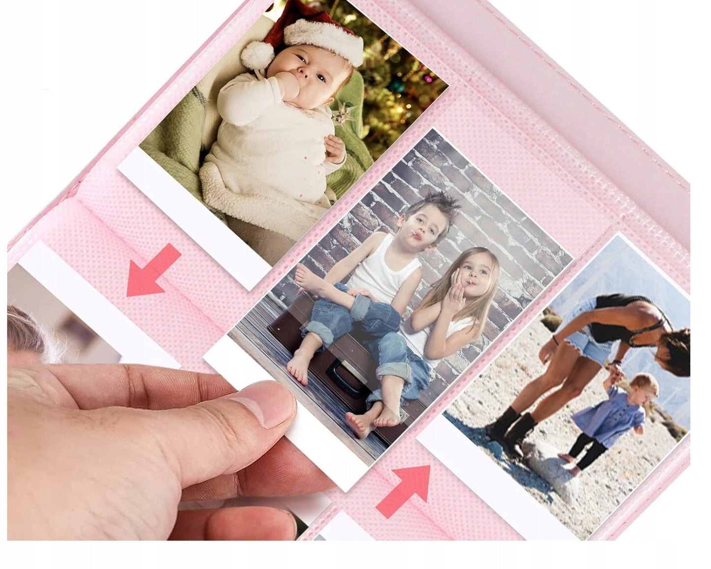 Rinkinys 3 viename: dėklas, albumas 108 nuotraukoms ir vaizdo ieškiklis, skirtas fotoaparatui FujiFilm Instax Mini 12