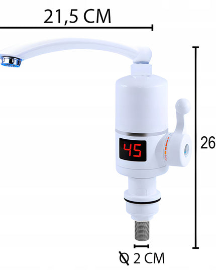 Momentinis elektrinis vandens šildytuvas 3 kW LCD