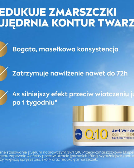 NIVEA Q10 kolageno ekspert veido kremas-sviestas dienai ir nakčiai 50ml