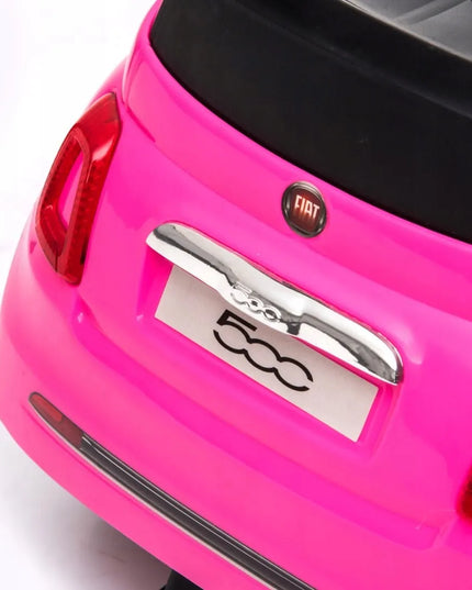 Sun Baby pasyvinis automobilis Fiat 500 stumdukas vaikščiojimo mokymuisi su atrama, dėtuve ir garsais