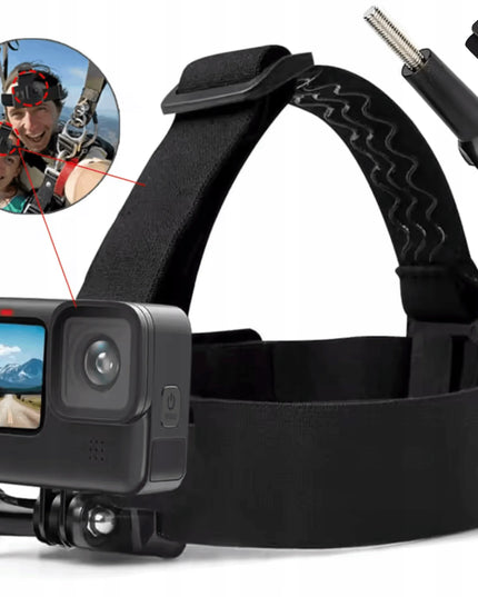 Sunnylife dirželis ant galvos ir šalmo – laikiklis sportinėms kameroms DJI Osmo Action 4 5P