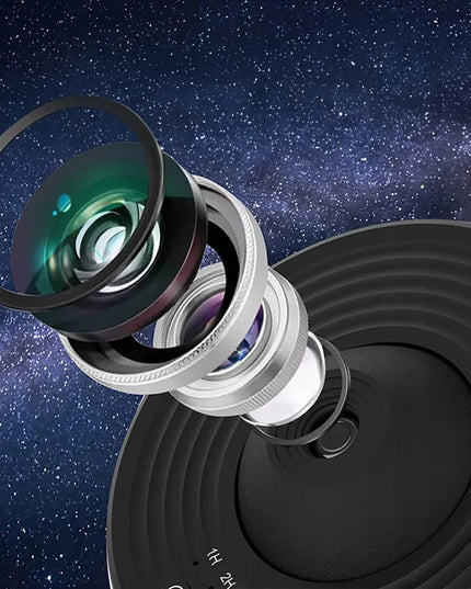 Žvaigždžių projektorius ir naktinė lempa su 13 planetų diskų, USB