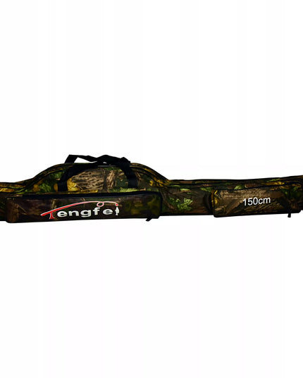 Meškerių dėklas Miracle Fish, 2 skyrių, 150 cm, 2 šoninės kišenės