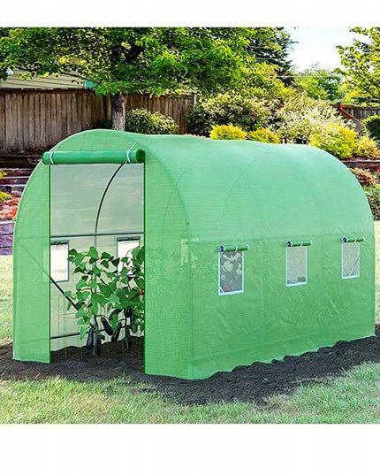 Holla Garden plėvelinis šiltnamis 350x200 cm, žalias, 7 m², 6 langai