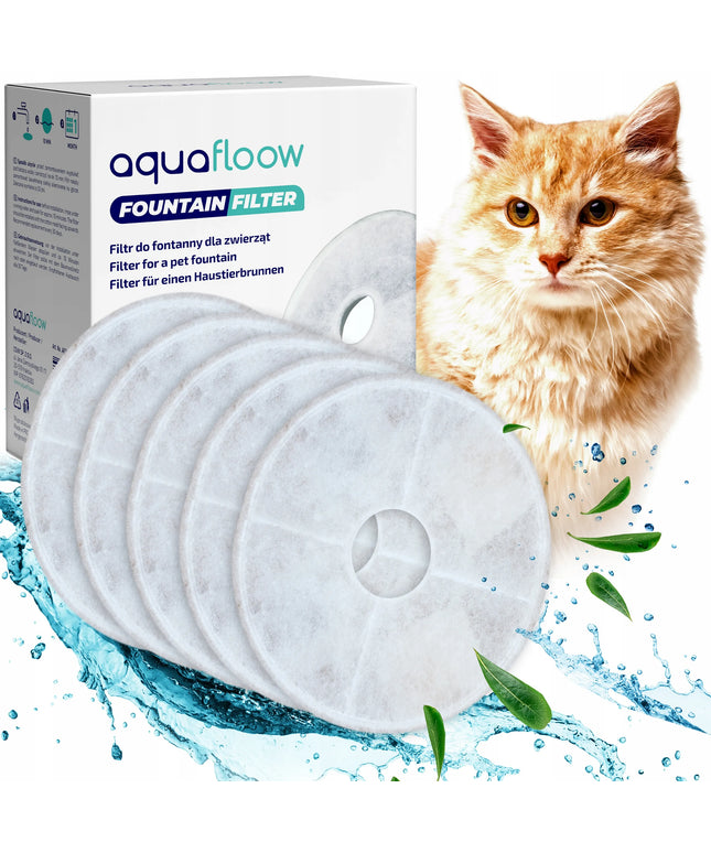 5x AquaFloow filtrai gyvūnų girdykloms ir fontanams Catit