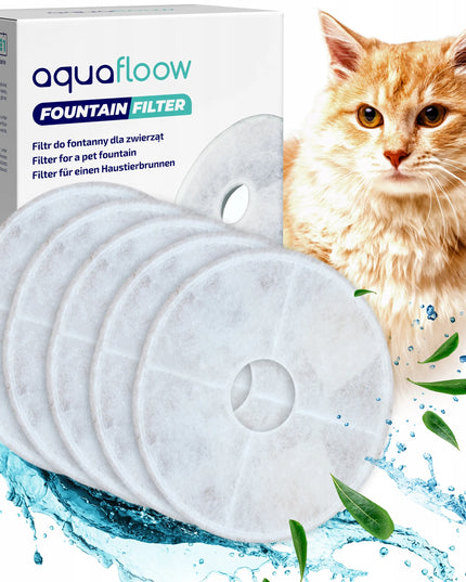5x AquaFloow filtrai gyvūnų girdykloms ir fontanams Catit