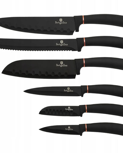 6 dalių peilių rinkinys Berlinger Haus Black Rosegold BH-2337