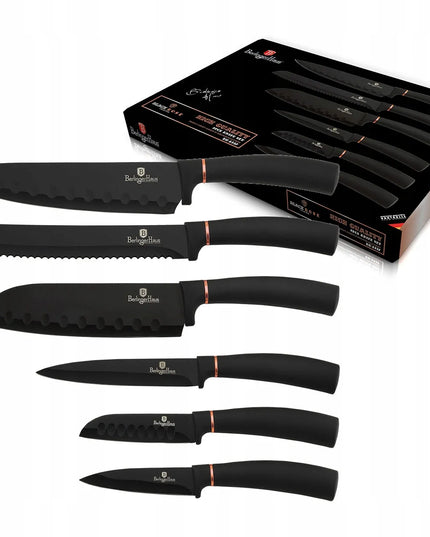 6 dalių peilių rinkinys Berlinger Haus Black Rosegold BH-2337