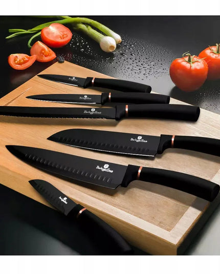 6 dalių peilių rinkinys Berlinger Haus Black Rosegold BH-2337