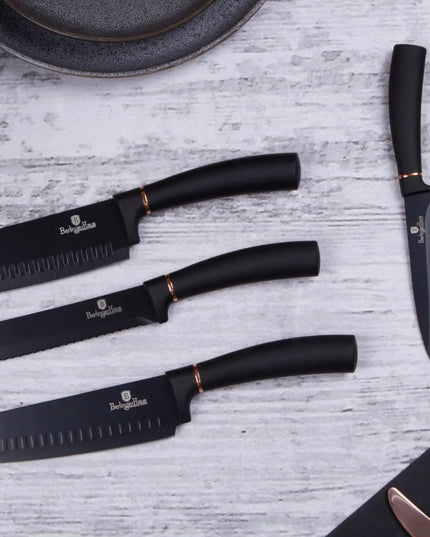 6 dalių peilių rinkinys Berlinger Haus Black Rosegold BH-2337
