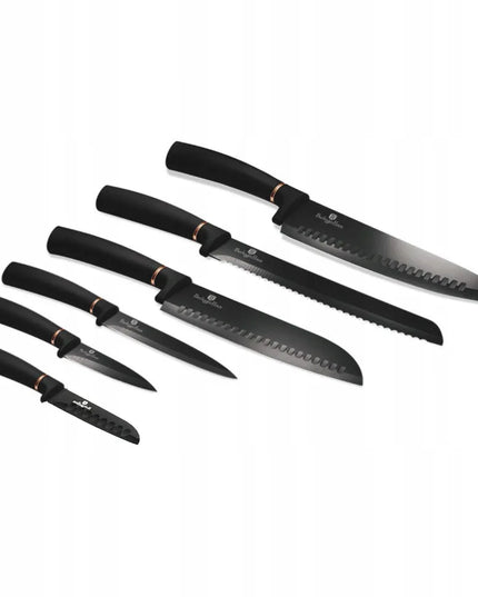 6 dalių peilių rinkinys Berlinger Haus Black Rosegold BH-2337