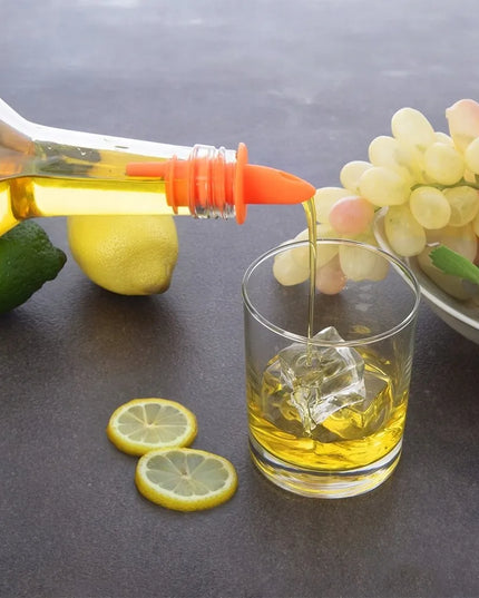 6 vnt. butelių dozatorių rinkinys alkoholiui, spiritui, vynui ir aliejui