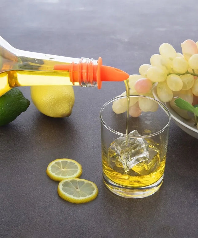 6 vnt. butelių dozatorių rinkinys alkoholiui, spiritui, vynui ir aliejui