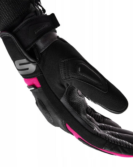 SHIMA BLAZE 3.0 LADY BLACK PINK moteriškos trumpos motociklininko pirštinės, dydis S