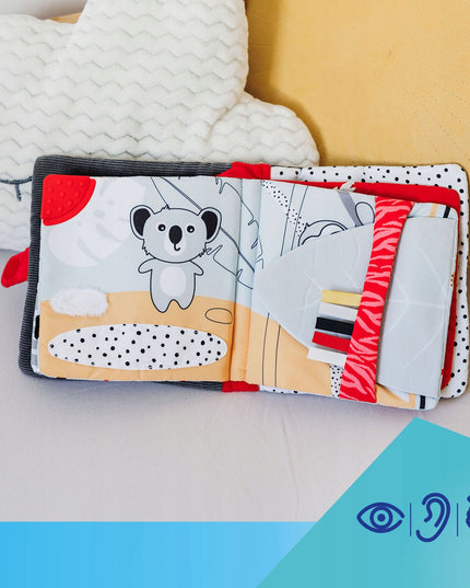 Canpol babies didelė sensorinė lavinamoji knygelė BabiesBoo PANDA