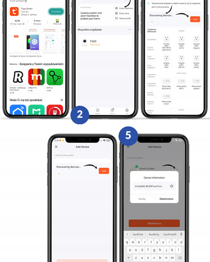 3× Išmanusis WiFi lizdas TUYA, galios matuoklis, programuotojas, laikmatis