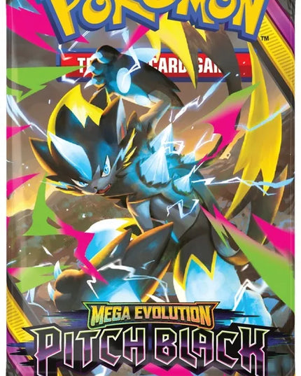 POKÉMON TCG: MEGA EVOLUTION – PITCH BLACK – papildymo paketų dėžė