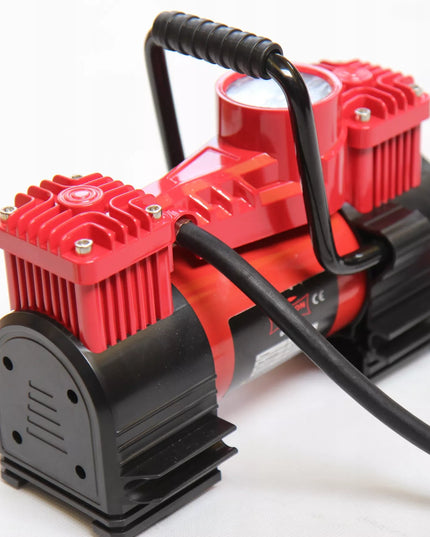 DWUTŁOKOWY KOMPRESOR SAMOCHODOWY DRAGON WINCH DO OPON Sprężarka 12V