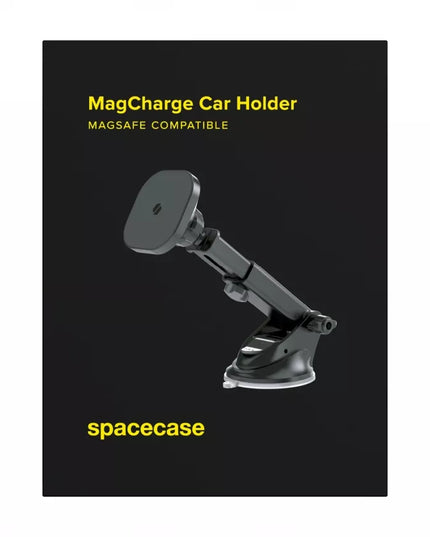 Automobilinis telefono laikiklis su indukciniu įkrovikliu ir „MagSafe“ tvirtinimu prie stiklo