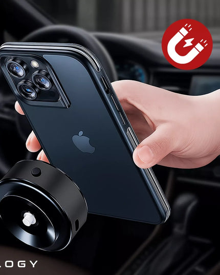 Magnetinis automobilinis telefono laikiklis Alogy MagSafe su vakuuminiu tvirtinimu prie stiklo
