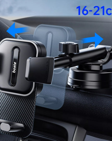 BOSTE STABILUS AUTOMOBILINIS LAIKIKLIS TELEFONUI ANT GROTELIŲ ANT PRIETAISŲ SKYDELIO AR ANT STIKLO RINKINYS