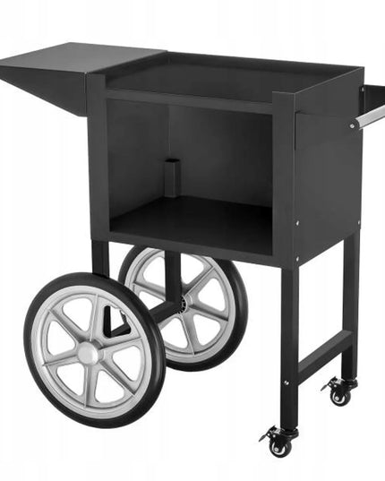 Royal Catering RCPW-16.2 popcornų gaminimo mašina, 230 V, 1600 W, ant vežimėlio, juoda