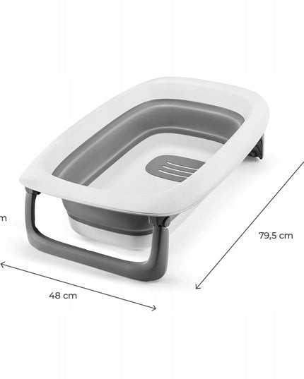 Vonia su pervystymo lenta 5in1, sulenkiama ir kompaktiška BUBBLY, pilka KINDERKRAFT