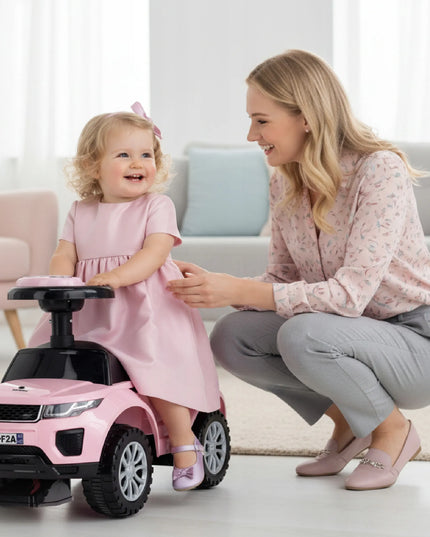 Sun Baby vaikiškas paspirtukas vienerių metų vaikui, šviesiai rožinis