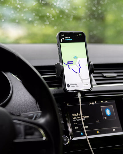 Automobilinis telefono laikiklis į oro vėdinimo groteles Spacecase SC12