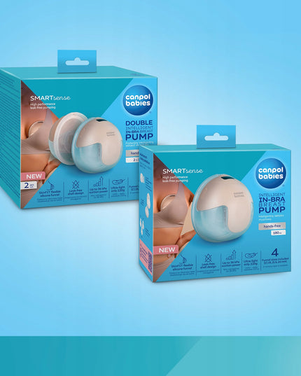 Canpol babies išmanusis korpusinis pieno siurblys SmartSense itin lengvas ir tylus