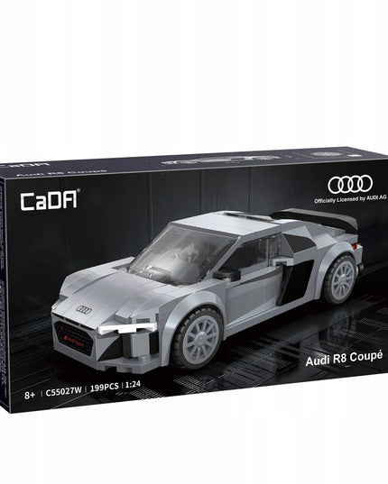 CaDA konstruktorius AUDI R8 COUPE 1:24 kolekcinis 199 det. automobilis
