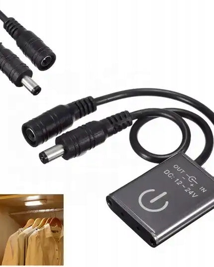 Dimmeris-jungiklis vienspalvei MONO COB LED juostai, sidabrinis, baldinis