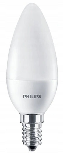 6x LED lemputė E14 PHILIPS 7W=60W 806lm Spalva 2700k Premium Žvakidė Rinkinys