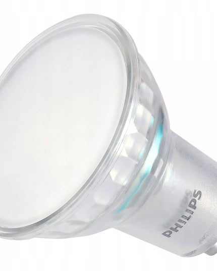 6x LED leputė GU10 PHILIPS 4,9W 550lm šalta spalva 6500K Premium rinkinys