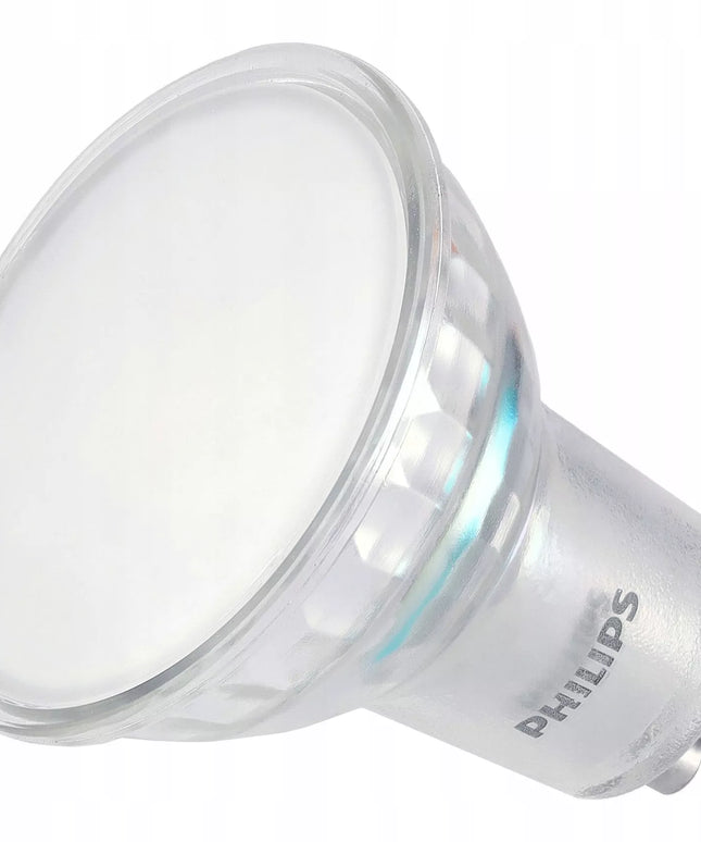 6x LED leputė GU10 PHILIPS 4,9W 550lm šalta spalva 6500K Premium rinkinys