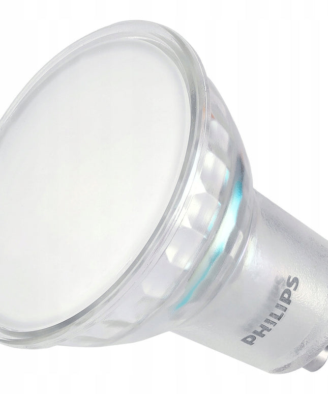 6 x PHILIPS LED lemputė GU10 4,9W 550lm Šalta spalva 6500K Premium rinkinys