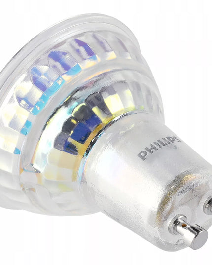 6x LED leputė GU10 PHILIPS 4,9W 550lm šalta spalva 6500K Premium rinkinys