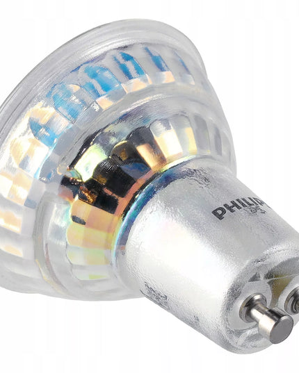 6x LED leputė GU10 PHILIPS 4,9W 550lm šalta spalva 6500K Premium rinkinys