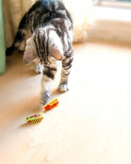 7 vnt. tarakonų vabzdžių žaislas katėms, panašus į Hexbug La Cucaracha
