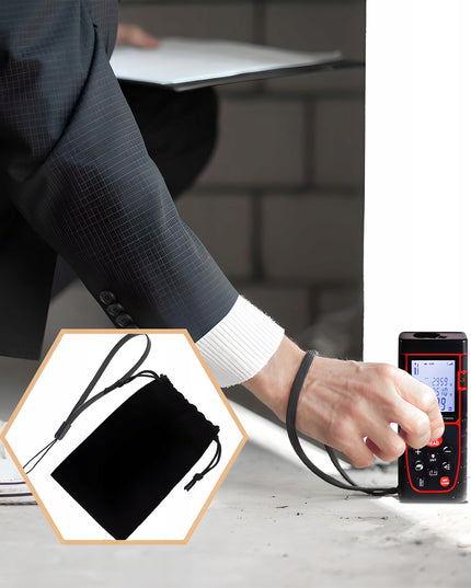 Lazerinis atstumo matuoklis skaitmeninis kampainis (inclinometras) matuoklis, gulsčiukas, atmintis 40m