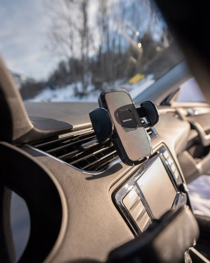Spacecase automobilinis telefono laikiklis į ventiliacijos groteles, juodas