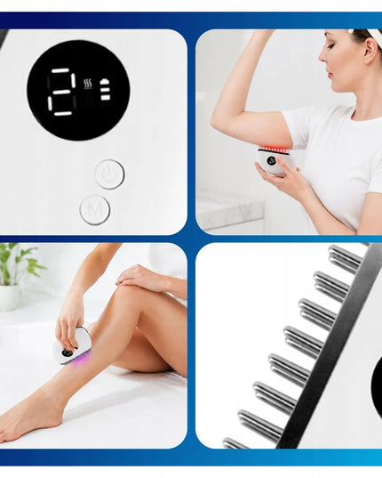 USUIELIGHT EMS Gua Sha elektrinis masažuoklis veidui ir kūnui